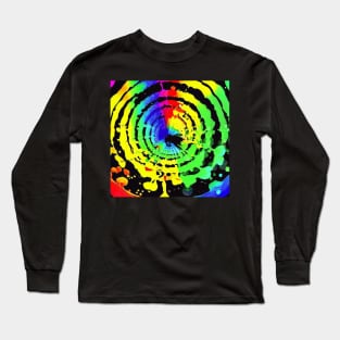 Swirly paint splatter design Long Sleeve T-Shirt